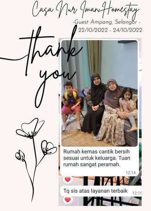 Homestay Casa Nur Iman @Adelia Kajang Luaran gambar